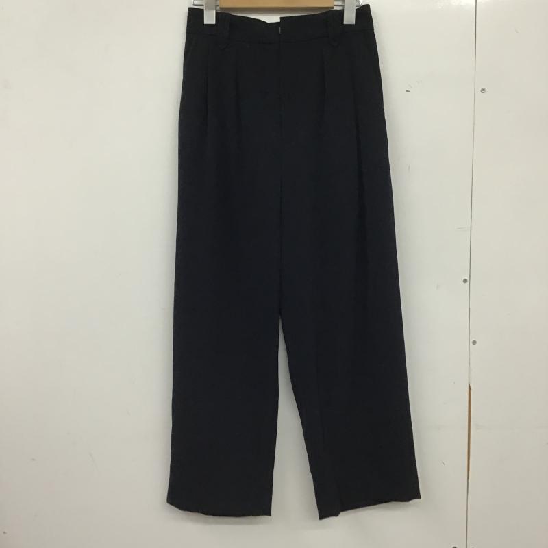 グリーンレーベルリラクシング green label relaxing パンツ スラックス スラックスパンツ ワイドパンツ カジュアルパンツ 38 無地 紺 / ネイビー / navy レディース USED 古着 中古 10160036