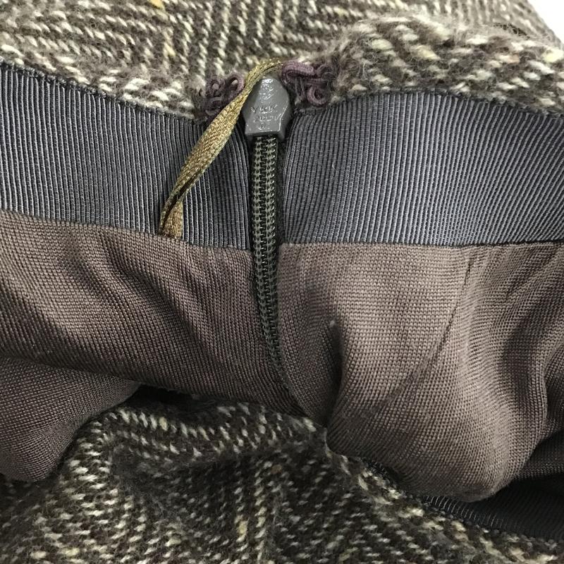 ラルフローレン RALPHLAUREN スカート ひざ丈スカート タイトスカート ひざ丈 カジュアルスカート L 総柄 茶 / ブラウン / brown レディース USED 古着 中古 10160037