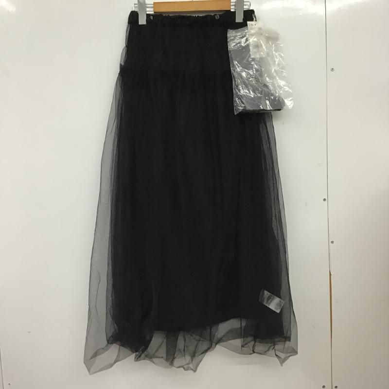 ローリーズファーム LOWRYS FARM スカート ロングスカート ロングスカート フレアスカート カジュアルスカート FREE 無地 黒 / ブラック / black レディース USED 古着 中古 10160038