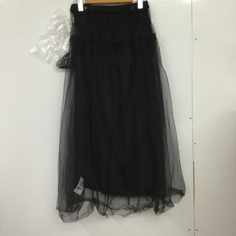 ローリーズファーム LOWRYS FARM スカート ロングスカート ロングスカート フレアスカート カジュアルスカート FREE 無地 黒 / ブラック / black レディース USED 古着 中古 10160038