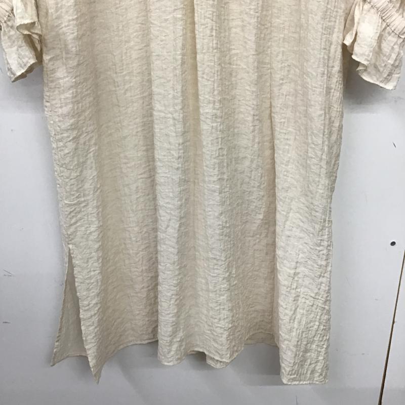 アーバンリサーチ URBAN RESEARCH ワンピース ロングスカート 長袖ロングワンピース フレアスカート FREE 無地 アイボリー / アイボリー / レディース USED 古着 中古 10160042
