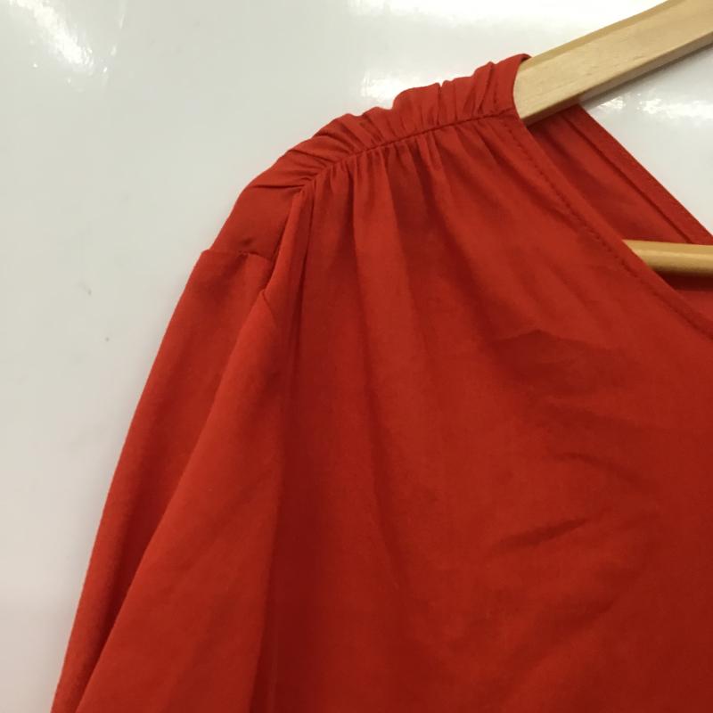 ローリーズファーム LOWRYS FARM ワンピース ロングスカート 半袖ロングワンピース FREE 無地 赤 / レッド / red レディース USED 古着 中古 10160043
