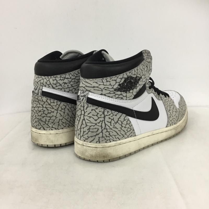 ナイキ NIKE スニーカー スニーカー DZ5485-052 AIR JORDAN 1 RETRO HIGH OG 28.5cm 箱有 28.5cm ロゴ、文字 白 / ホワイト / white X 黒 / ブラック / black X 灰 / グレー / gray メンズ USED 古着 中古 10160045