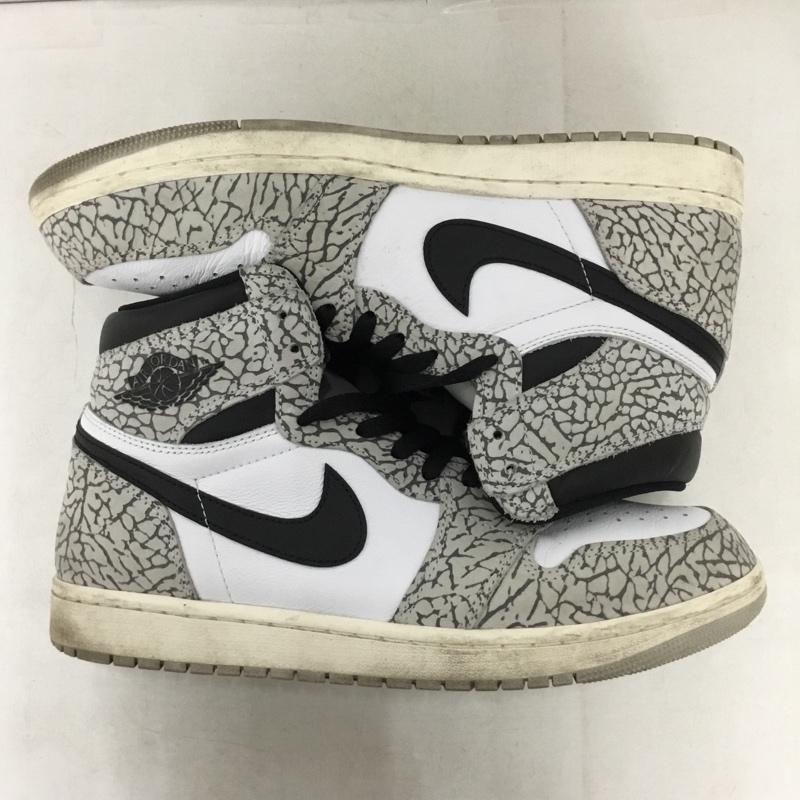 ナイキ NIKE スニーカー スニーカー DZ5485-052 AIR JORDAN 1 RETRO HIGH OG 28.5cm 箱有 28.5cm ロゴ、文字 白 / ホワイト / white X 黒 / ブラック / black X 灰 / グレー / gray メンズ USED 古着 中古 10160045