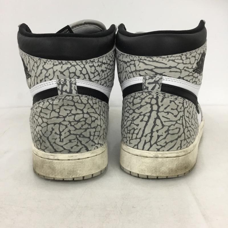 ナイキ NIKE スニーカー スニーカー DZ5485-052 AIR JORDAN 1 RETRO HIGH OG 28.5cm 箱有 28.5cm ロゴ、文字 白 / ホワイト / white X 黒 / ブラック / black X 灰 / グレー / gray メンズ USED 古着 中古 10160045