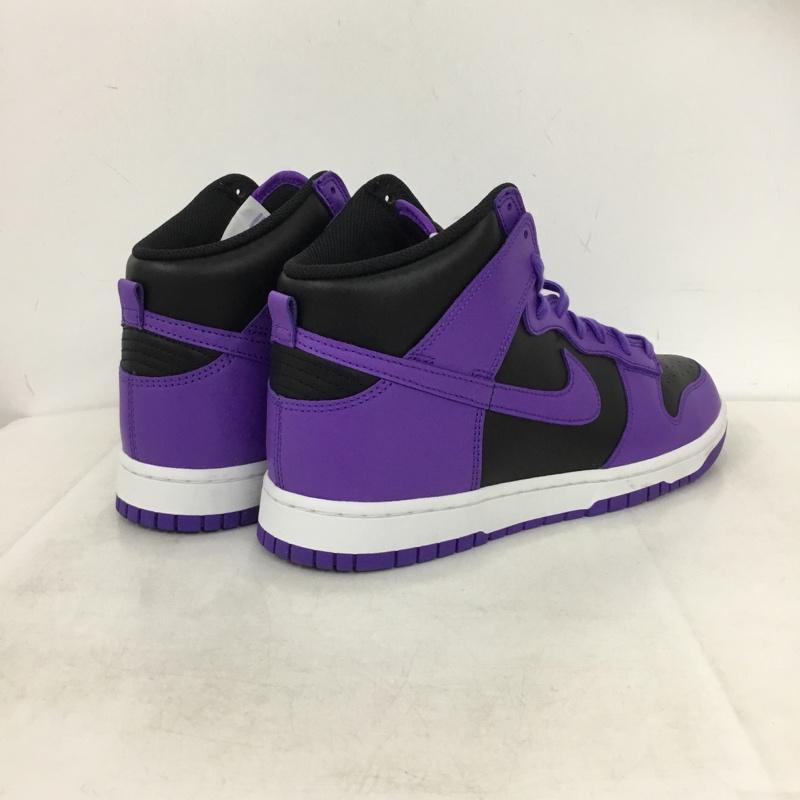 ナイキ NIKE スニーカー スニーカー DV0829-500 DUNK HI RETRO BTTYS 28cm 箱有 28.0cm ロゴ、文字 黒 / ブラック / black X 紫 / パープル / purple メンズ USED 古着 中古 10160046