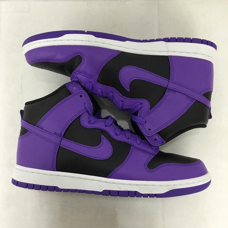 ナイキ NIKE スニーカー スニーカー DV0829-500 DUNK HI RETRO BTTYS 28cm 箱有 28.0cm ロゴ、文字 黒 / ブラック / black X 紫 / パープル / purple メンズ USED 古着 中古 10160046