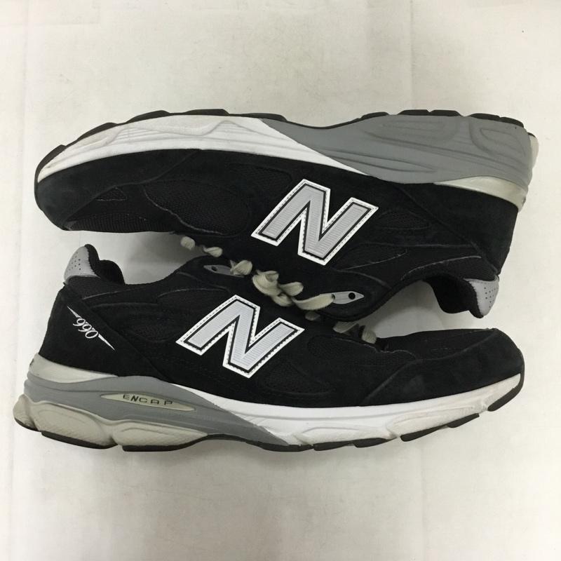 ニューバランス New Balance スニーカー スニーカー M990BS3 MADE IN USA 990v3 29cm 29.0cm ロゴ、文字 黒 / ブラック / black メンズ USED 古着 中古 10160047