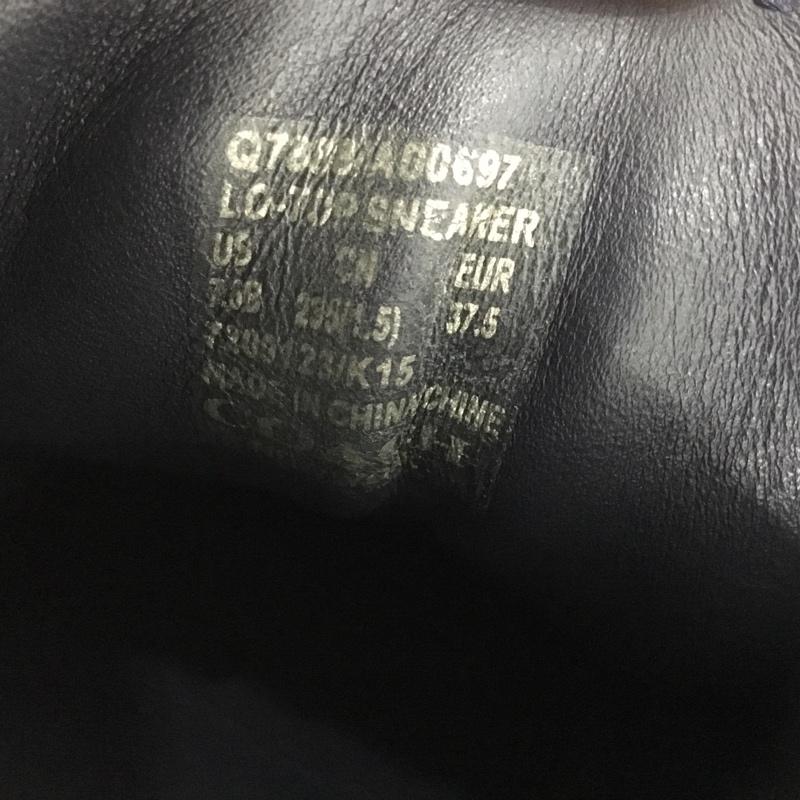 コーチ COACH スニーカー スニーカー Q7888 レザー US7.5 US：7.5 ロゴ、文字 紺 / ネイビー / navy レディース USED 古着 中古 10160049