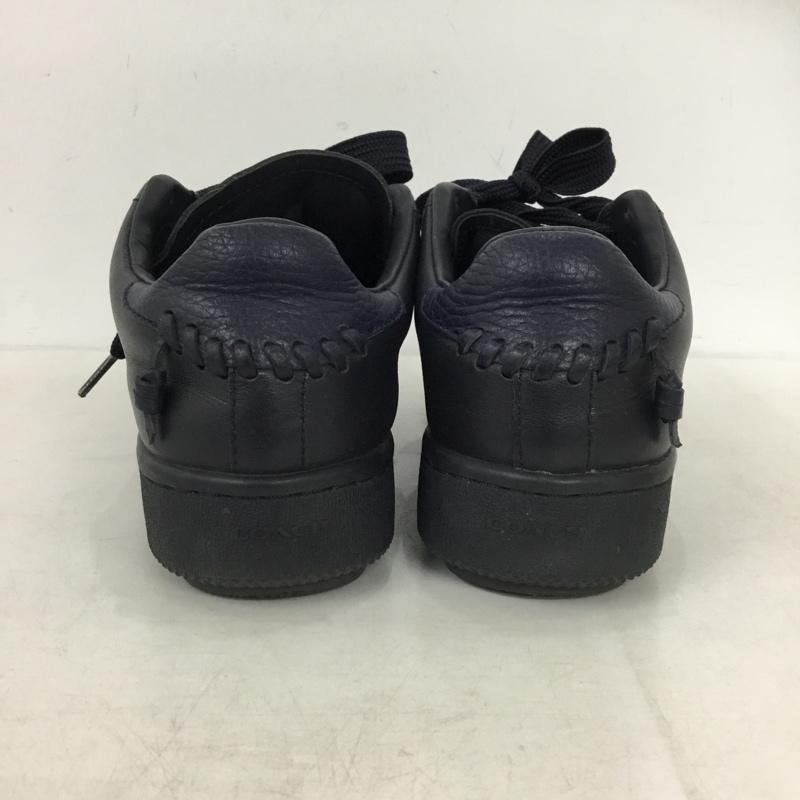 コーチ COACH スニーカー スニーカー Q7888 レザー US7.5 US：7.5 ロゴ、文字 紺 / ネイビー / navy レディース USED 古着 中古 10160049