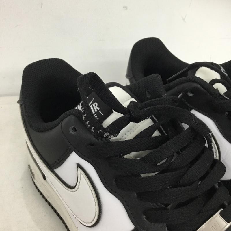 ナイキ NIKE スニーカー スニーカー DV0788-001 AIR FORCE 1 07 28cm 28.0cm ロゴ、文字 黒 / ブラック / black X 白 / ホワイト / white メンズ USED 古着 中古 10160052