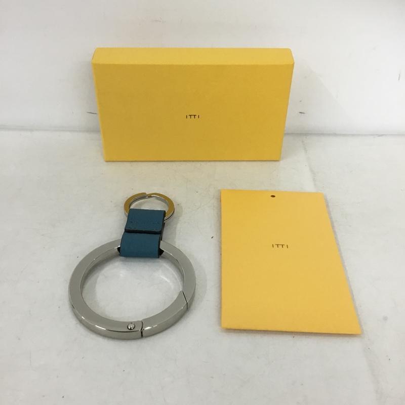 イッチ iTTi キーホルダー キーホルダー CRISTY RING RING 箱有 無地 銀 / シルバー / silver color X 水色 / ライトブルー / メンズ USED 古着 中古 10160056
