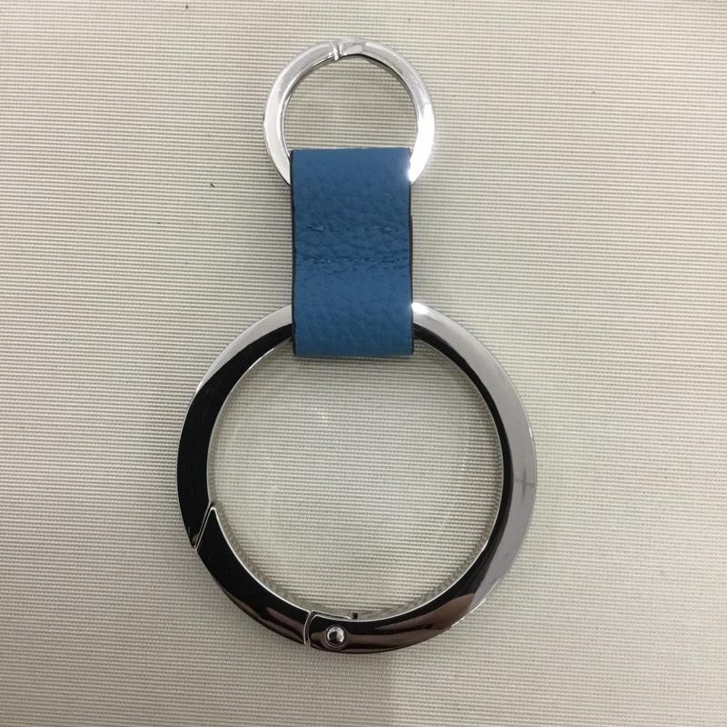 イッチ iTTi キーホルダー キーホルダー CRISTY RING RING 箱有 無地 銀 / シルバー / silver color X 水色 / ライトブルー / メンズ USED 古着 中古 10160056