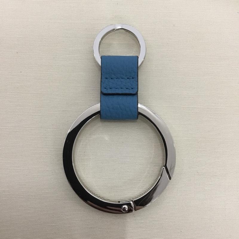 イッチ iTTi キーホルダー キーホルダー CRISTY RING RING 箱有 無地 銀 / シルバー / silver color X 水色 / ライトブルー / メンズ USED 古着 中古 10160056