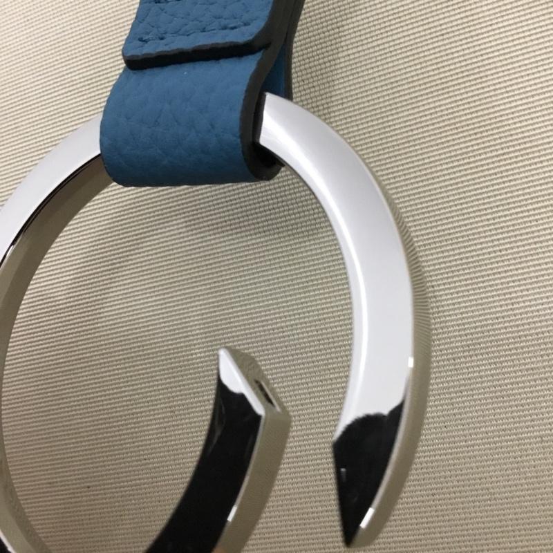 イッチ iTTi キーホルダー キーホルダー CRISTY RING RING 箱有 無地 銀 / シルバー / silver color X 水色 / ライトブルー / メンズ USED 古着 中古 10160056
