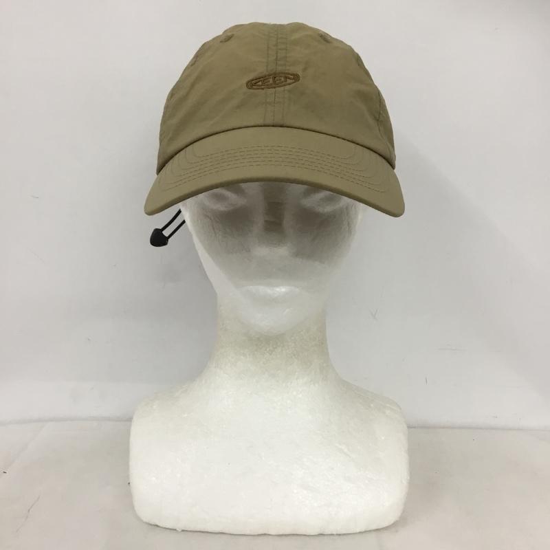 キーン KEEN 帽子 キャップ 1028217 ロゴ ナイロン バンジーキャップ ロゴ、文字 ベージュ / ベージュ / beige メンズ USED 古着 中古 10160062