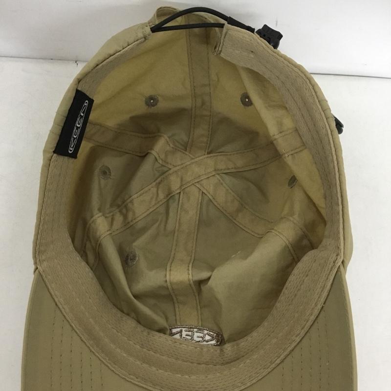 キーン KEEN 帽子 キャップ 1028217 ロゴ ナイロン バンジーキャップ ロゴ、文字 ベージュ / ベージュ / beige メンズ USED 古着 中古 10160062