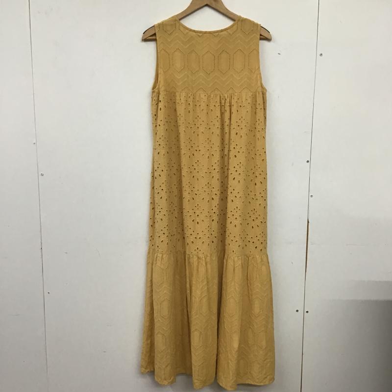 オペークドットクリップ OPAQUE.CLIP ワンピース ロングスカート M 無地 黄 / イエロー / yellow レディース USED 古着 中古 10160063