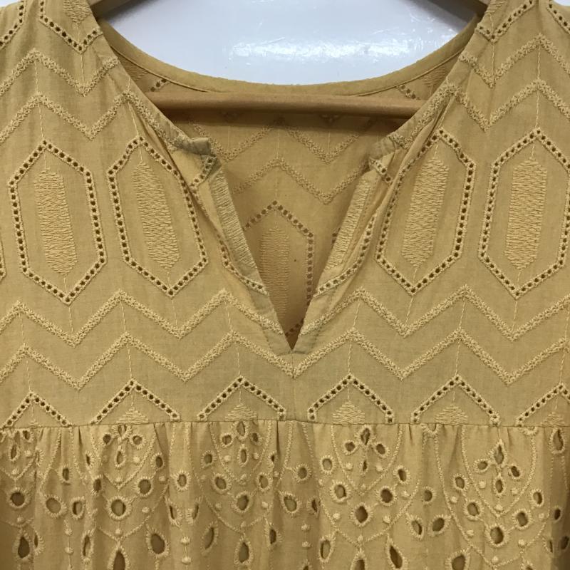 オペークドットクリップ OPAQUE.CLIP ワンピース ロングスカート M 無地 黄 / イエロー / yellow レディース USED 古着 中古 10160063