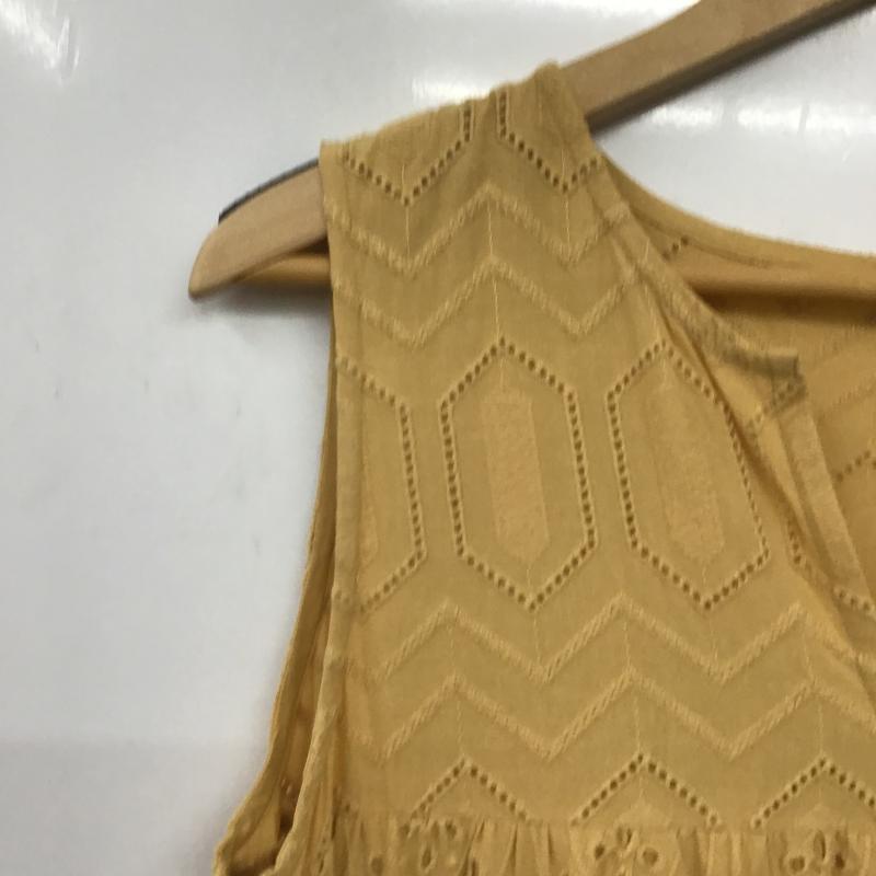 オペークドットクリップ OPAQUE.CLIP ワンピース ロングスカート M 無地 黄 / イエロー / yellow レディース USED 古着 中古 10160063