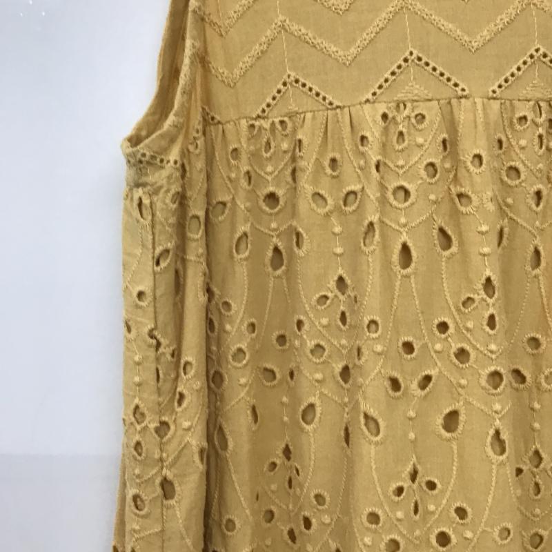 オペークドットクリップ OPAQUE.CLIP ワンピース ロングスカート M 無地 黄 / イエロー / yellow レディース USED 古着 中古 10160063