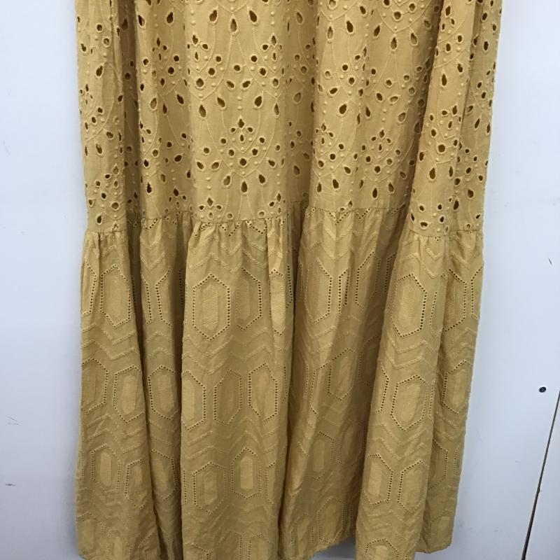 オペークドットクリップ OPAQUE.CLIP ワンピース ロングスカート M 無地 黄 / イエロー / yellow レディース USED 古着 中古 10160063
