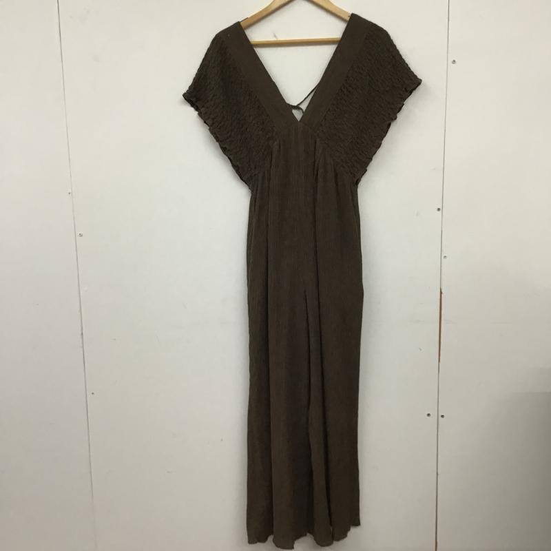 ローリーズファーム LOWRYS FARM サロペット・オーバーオール サロペット、オーバーオール S 無地 茶 / ブラウン / brown レディース USED 古着 中古 10160067