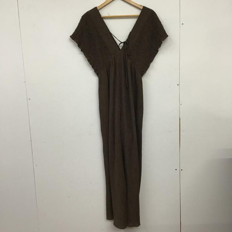 ローリーズファーム LOWRYS FARM サロペット・オーバーオール サロペット、オーバーオール S 無地 茶 / ブラウン / brown レディース USED 古着 中古 10160067