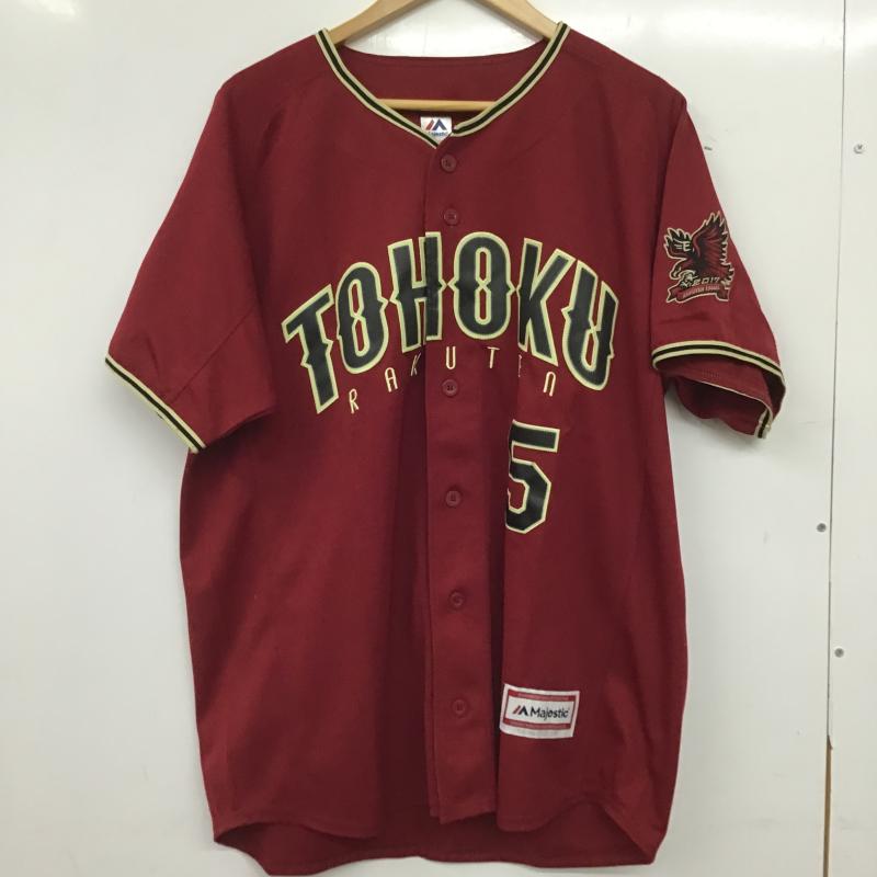 マジェスティック MAJESTIC トップス トップス 東北楽天ゴールデンイーグルス ユニフォーム 背番号5 MOGI L ロゴ、文字 えんじ / ワインレッド / dark red メンズ USED 古着 中古 10160075