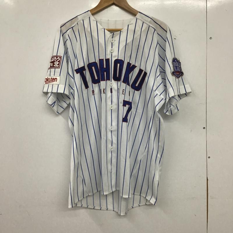 古着 USED トップス トップス 東北楽天ゴールデンイーグルス ユニフォーム 鈴木 大地 M ロゴ、文字 白 / ホワイト / white X 青 / ブルー / blue メンズ USED 古着 中古 10160077
