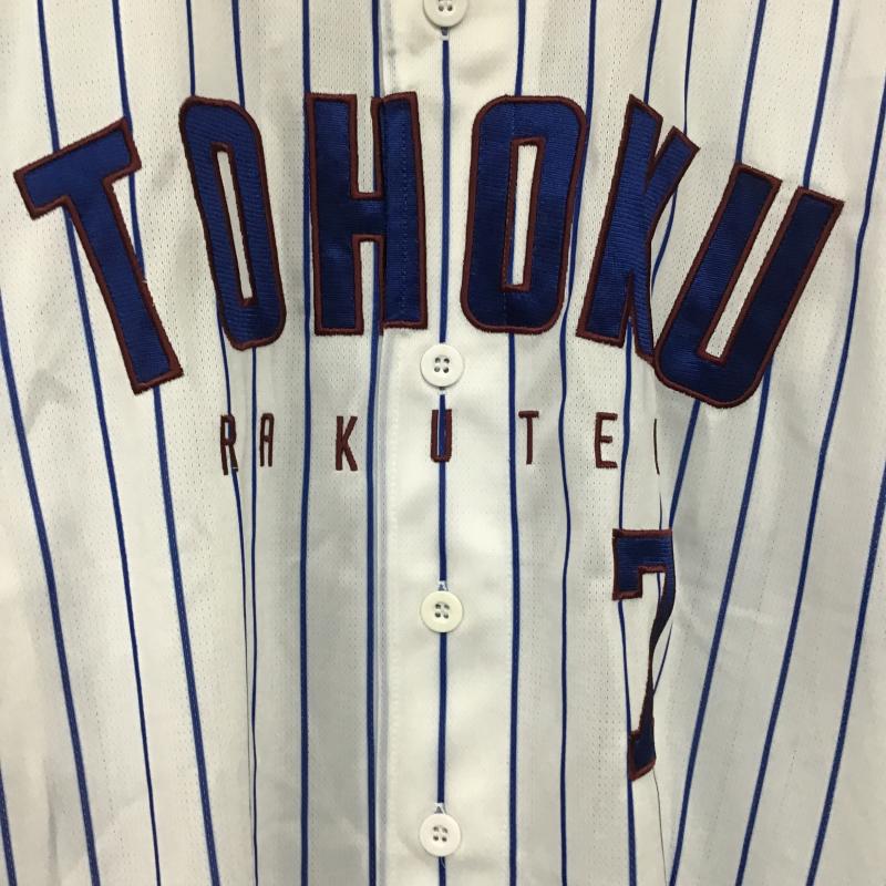 古着 USED トップス トップス 東北楽天ゴールデンイーグルス ユニフォーム 鈴木 大地 M ロゴ、文字 白 / ホワイト / white X 青 / ブルー / blue メンズ USED 古着 中古 10160077