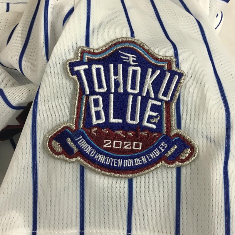 古着 USED トップス トップス 東北楽天ゴールデンイーグルス ユニフォーム 鈴木 大地 M ロゴ、文字 白 / ホワイト / white X 青 / ブルー / blue メンズ USED 古着 中古 10160077
