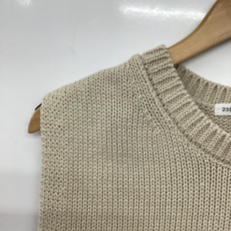 ニジュウサンク 23区 ベスト ベスト プルオーバー 38 無地 ベージュ / ベージュ / beige レディース USED 古着 中古 10160078