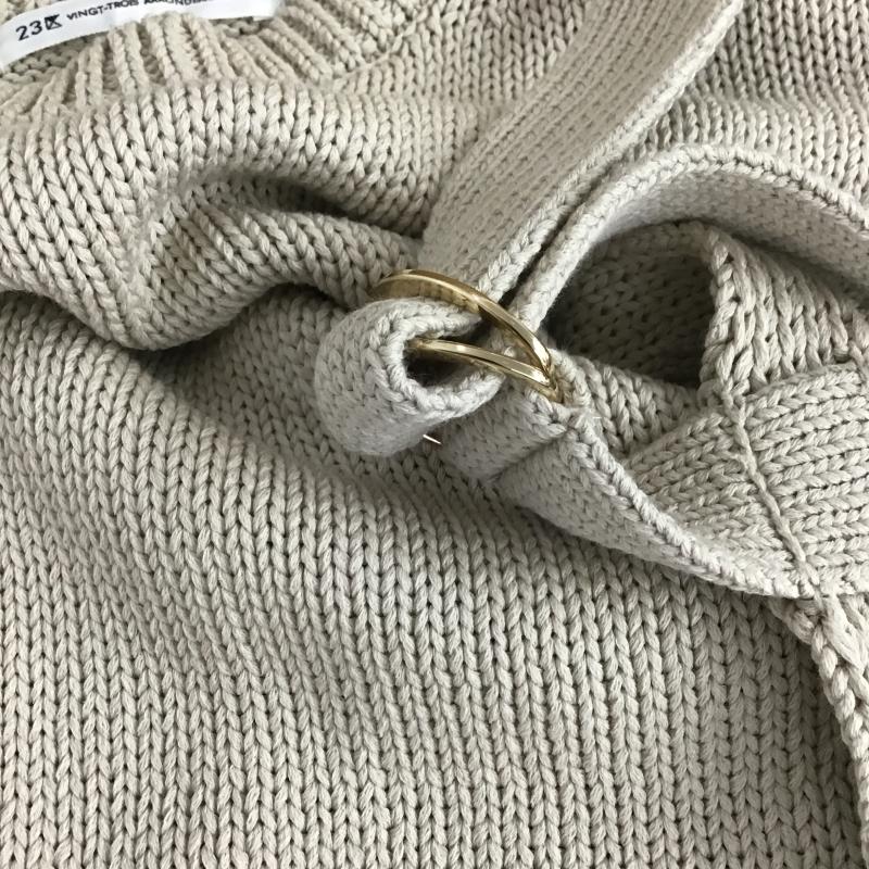 ニジュウサンク 23区 ベスト ベスト プルオーバー 38 無地 ベージュ / ベージュ / beige レディース USED 古着 中古 10160078