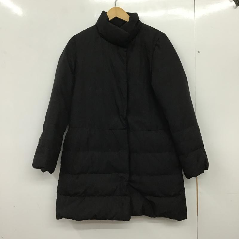 セオリーリュクス theory luxe コート ダウンコート 03-4309615 ダウン フェザー ロング丈 38 無地 黒 / ブラック / black レディース USED 古着 中古 10160079