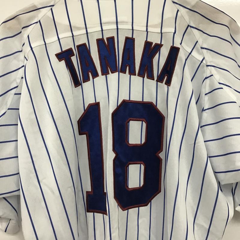 古着 USED トップス トップス 東北楽天ゴールデンイーグルス ユニフォーム 背番号18 田中将大 L ロゴ、文字 白 / ホワイト / white X 青 / ブルー / blue メンズ USED 古着 中古 10160082
