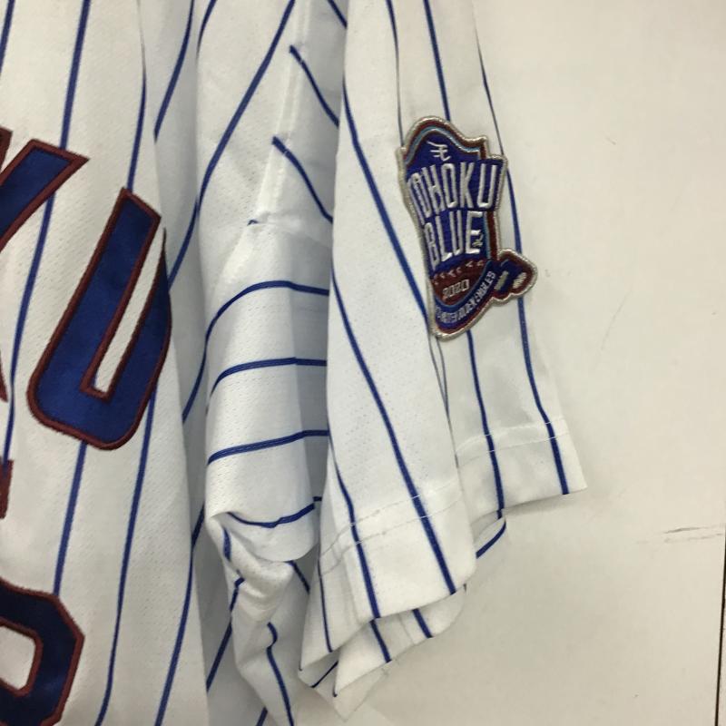 古着 USED トップス トップス 東北楽天ゴールデンイーグルス ユニフォーム 背番号18 田中将大 L ロゴ、文字 白 / ホワイト / white X 青 / ブルー / blue メンズ USED 古着 中古 10160082
