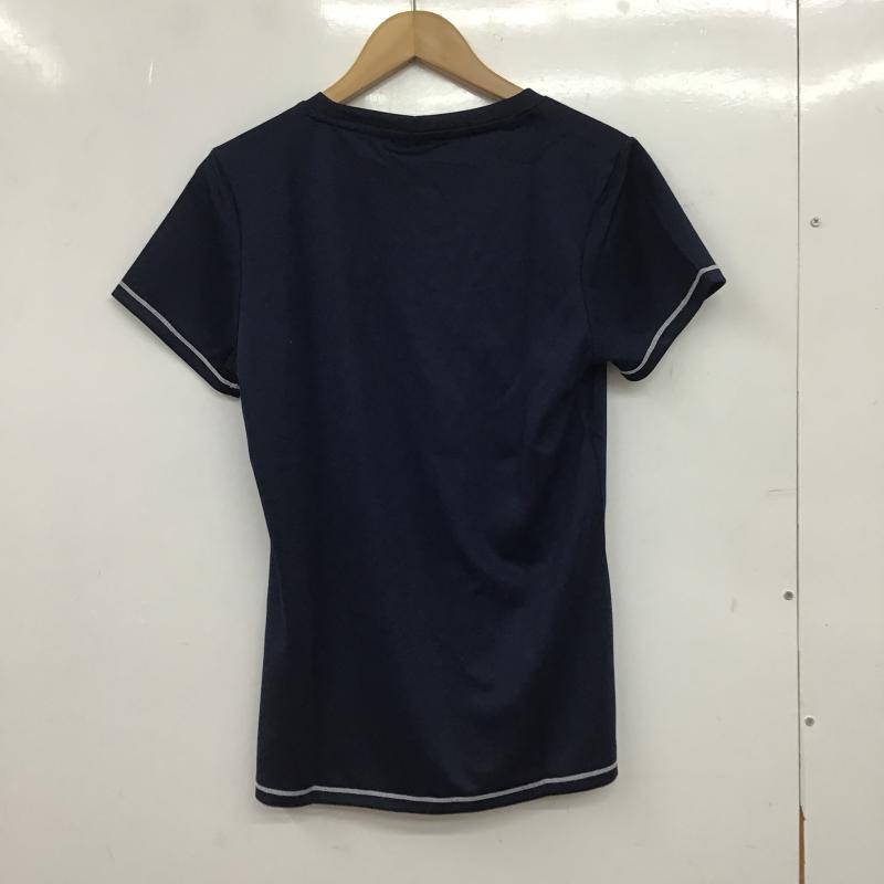 アディダス adidas Tシャツ 半袖 CF6106 トレーニングウェア UPF25 タグ付き L ロゴ、文字 紺 / ネイビー / navy レディース USED 古着 中古 10160084