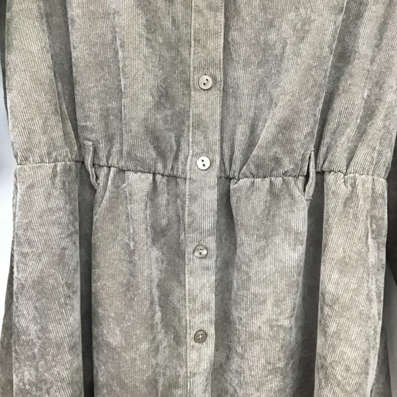 オリーブデオリーブ OLIVE des OLIVE ワンピース ロングスカート 6032090530 シャツコールワンピース ミドル丈 FREE 無地 茶 / ブラウン / brown レディース USED 古着 中古 10160085
