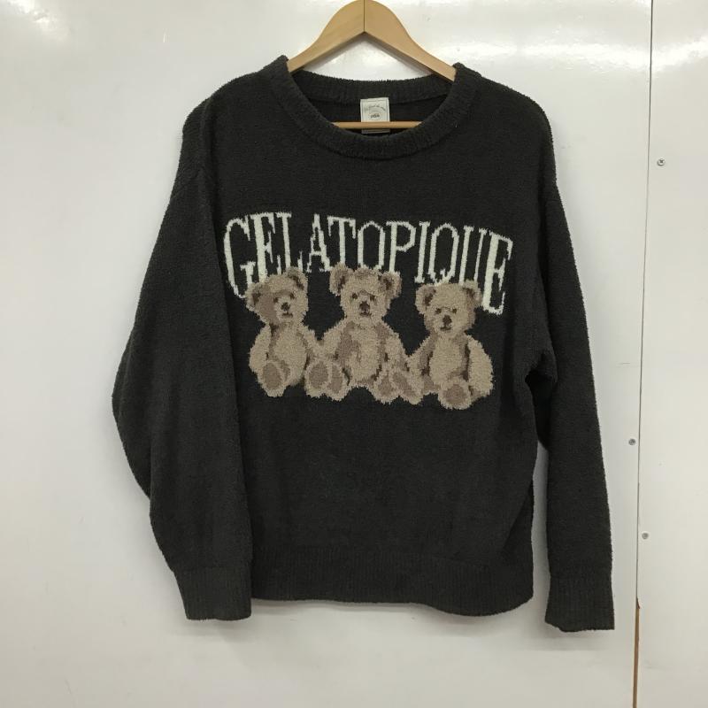 ジェラートピケ gelato pique トップス トップス PWNT224074 モチーフジャガードプルオーバー ルームウェア クマ ONE SIZE ロゴ、文字 マルチカラー / マルチカラー / multicolor レディース USED 古着 中古 10160087