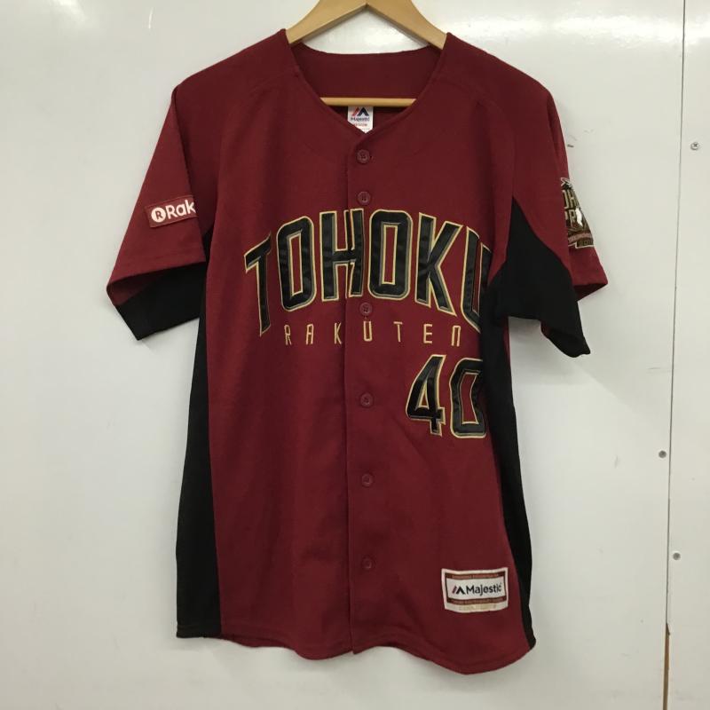 古着 USED トップス トップス 東北楽天ゴールデンイーグルス ユニフォーム 背番号40 ゼラス ウィーラー M ロゴ、文字 黒 / ブラック / black X えんじ / ワインレッド / dark red メンズ USED 古着 中古 10160089
