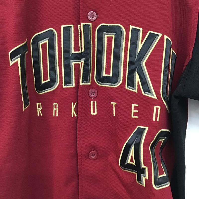 古着 USED トップス トップス 東北楽天ゴールデンイーグルス ユニフォーム 背番号40 ゼラス ウィーラー M ロゴ、文字 黒 / ブラック / black X えんじ / ワインレッド / dark red メンズ USED 古着 中古 10160089