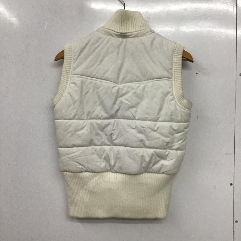 アディダス adidas ベスト ベスト 中綿ベスト S ロゴ、文字 白 / ホワイト / white レディース USED 古着 中古 10160091
