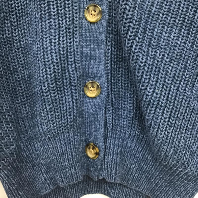 ギャップキッズ GAPKIDS カーディガン 長袖 Vネック タグ付き キッズ 150cm XL 無地 青 / ブルー / blue ガールズ USED 古着 中古 10160093