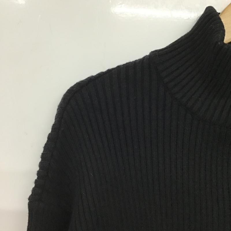 古着 USED ニット、セーター 長袖 6714-123-3 BACK TO THE FIELD ニューヨーク ヤンキース ハーフジップショートニット NY FREE ロゴ、文字 黒 / ブラック / black レディース USED 古着 中古 10160098