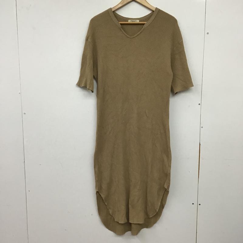 フリークスストア FREAK S STORE ワンピース ひざ丈スカート 183-3146 ワッフルワンピース FREE 無地 ベージュ / ベージュ / beige レディース USED 古着 中古 10160099