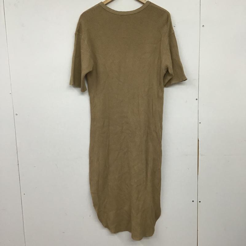 フリークスストア FREAK S STORE ワンピース ひざ丈スカート 183-3146 ワッフルワンピース FREE 無地 ベージュ / ベージュ / beige レディース USED 古着 中古 10160099