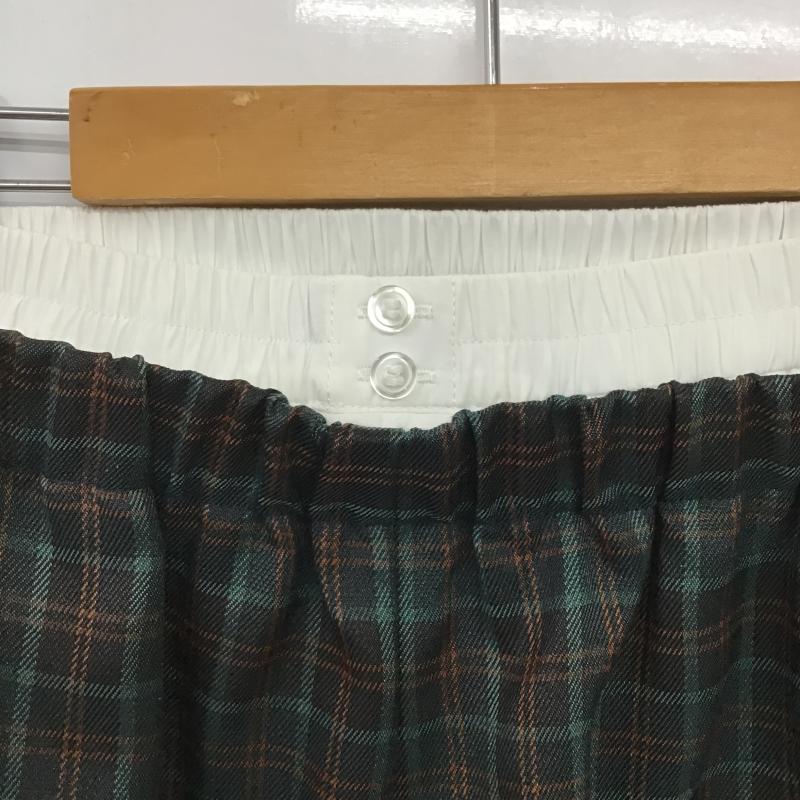 ネンネ nemne パンツ ワークパンツ、ペインターパンツ ワイドパンツ カジュアルパンツ ワークパンツ スウェットパンツ M チェック マルチカラー / マルチカラー / multicolor レディース USED 古着 中古 10160104