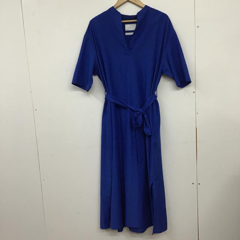 ビーピーキューシー BPQC ワンピース ロングスカート 1 無地 青 / ブルー / blue レディース USED 古着 中古 10160105
