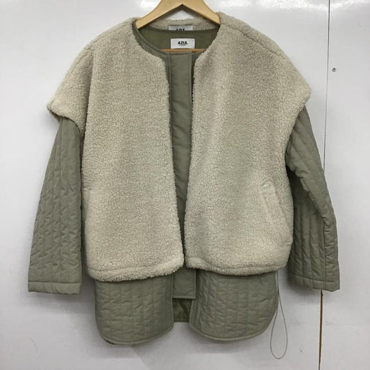 アズールバイマウジー AZUL BY MOUSSY ジャケット、上着 ジャンパー、ブルゾン 250eab30-253i ジャケット アウター S 無地 アイボリー / アイボリー / レディース USED 古着 中古 10160106